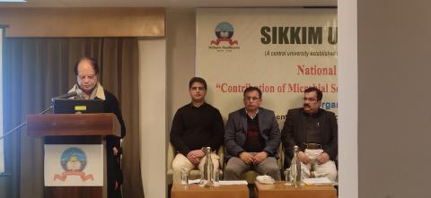 Inaugural session of the National Conference on Contribution of Microbial Science for Societal Development organised by the Dept. of Microbiology on 15.12.2023