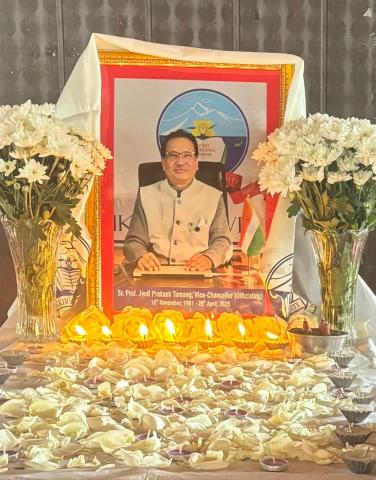 Condolence Meet in Memory of Professor Jyoti Prakash Tamang Sir